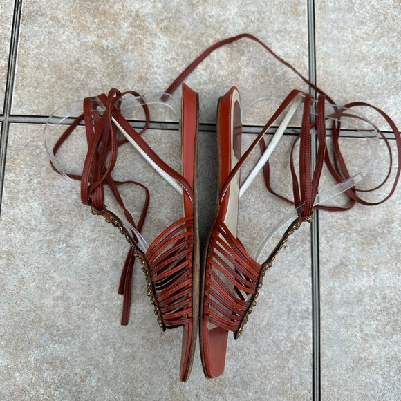 CHRISTIAN DIOR DESIGNER SHOES FOR WOMEN DIOR ALLEGRIA SANDAL FLAMENCO - Picture 11 of 16